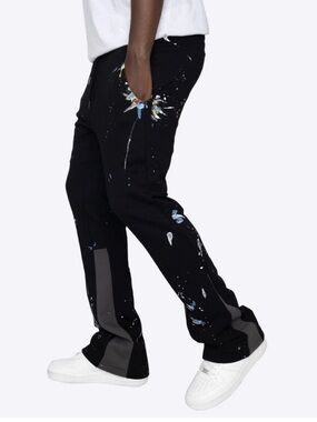 EPTM Black Paint-Splatter Men's Joggers
